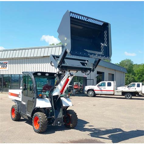 mini skid steer high dump bucket|high capacity skid steer bucket.